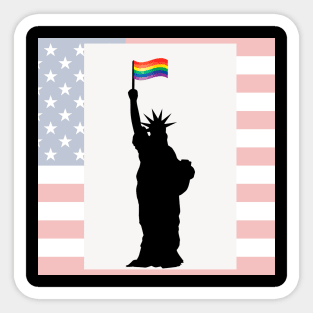 Statue of Liberty -USA- LGBT Sticker